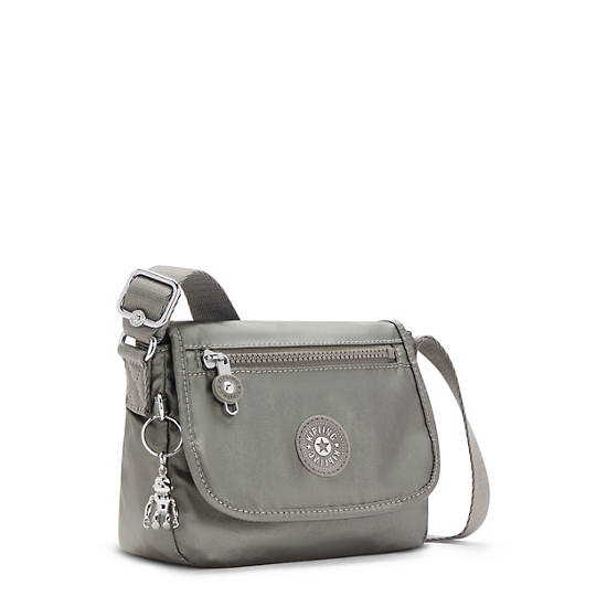 Kipling Sabian Metallic Crossbody Mini Veske Grå | NO 1868WN